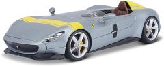 BUR36046 - Voiture de couleur jaune et grise – FARRARI monza SP1