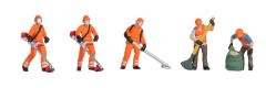 NOC36064 - 5 figurines - Ouvrier de tonte
