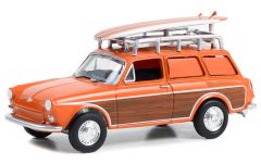 GREEN36070-A - Voiture sous blister de la série CLUB VEE-DUB – VW Type 3 panel Van woody avec planche de surf de 1963