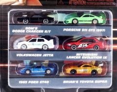 JAD37292 - Set de 6 voitures NANO du film Fast and Furious