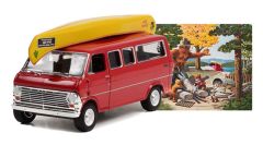 GREEN38020-D - Voiture sous blister de la série SMOKEY BEAR - FORD Club Wagon de 1969