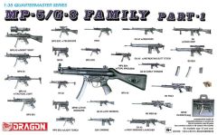 DRA3803 - Maquette à peindre - Famille de mitraillettes MP5/G3