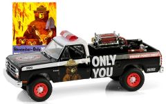GREEN38070-E - Voiture sous blister de la série SMOKEY BEAR - DODGE Ram D250 1987 avec équipement d'incendie