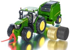 SIK3838 - Tracteur avec presse et round baller - JOHN DEERE 6175R