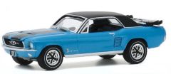 GREEN30171 - Voiture de 1967 couleur bleue sous Blister – FORD Mustang