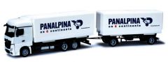 HER302012 - Porteur MERCEDES Actros Bigspace avec remorque pour container de l'entreprise PANALPINA