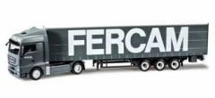 HER302326 - Camion avec semi tautliner MAN TGX XLX Euro5  de l'entreprise  FERCAM