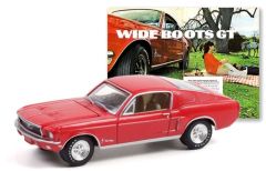 GREEN30247 - Voiture de 1968 couleur rouge – FORD Mustang WIDE BOOTS GT