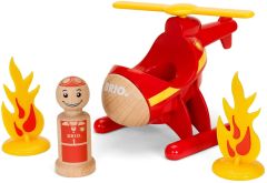 BRIO30337 - Jouet contenant 4 Pièces – Hélicoptère des pompiers