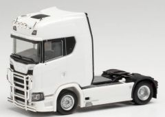 HER310116-004 - Camion avec rampe de phare et pare buffle couleur blanc – SCANIA CS 20 HD 4x2