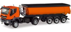 HER311373 - Camion avec benne de couleur Orange - IVECO 4x2