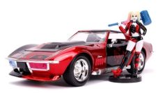 JAD31196 - Voiture de 1969 avec figurine HARLEY QUINN – CHEVY corvette stingray