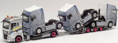 HER311984 - Camion porte véhicules avec 3 Man -  MAN TGX XLX 4x2