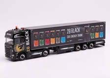 HER312509 - Camion SCANIA CS20 avec remorque frigorifique 28 BLACK ENERGY DRINK