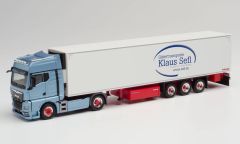 HER312677 - Camion solo MAN TGX 4x2 avec remorque frigo 3 essieux KLAUS SELF