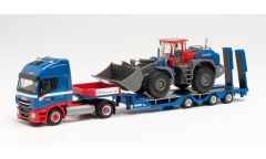 HER312851 - Camion avec porte engins et chargeuse LIEBHERR L580 RIWATRANS – IVAECO stralis NP 4x2