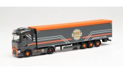 HER313131 - Camion avec remorque à fond mouvant JACK JANSSEN – RENAULT T 4x2