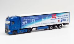 HER313148 - Camion avec remorque bâchée SIEBOLD – RENAULT T G 4x2