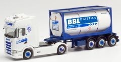 HER313162 - Camion avec porte container et container citerne BBLogistics – SCANIA CS 20 4x2