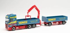 HER313285 - Camion porteur avec remorque et grue de chargement WMG – SCANIA CS 20 6x2