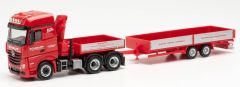 HER313322 - Camion porteur avec grue et remorque SCHOLPP - MERCEDES Arocs L 6x4