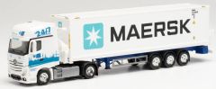 HER313384 - Camion avec remorque MAERSK - MERCEDES Actros GigaSpace 4x2 GDH