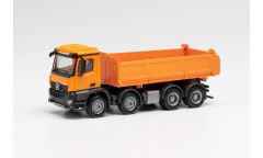 HER313599 - Camion benne de couleur orange – MERCEDES Arocs 8x4