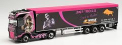 HER313674 - Camion avec remorque à fond mouvant JOKER TRUCKS – DAF XF SSC 4x2 Trucker Babe Tamara