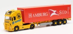 HER313803 - Camion avec porte container et container HAMBURG SÜD - VOLVO FH Gl 4x2 ACARGO