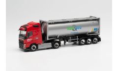 HER313841 - Camion avec porte container et container OBEL - VOLVO FH Gl. 4X2