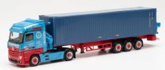 Camion porte container et container FRANKENBACH – MERCEDES Actros
