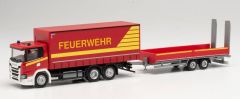 HER313926 - Véhicule des Pompiers – Camion porteur avec remorque – SCANIA CG 17 6x2