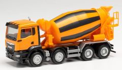 Camion toupie de couleur orange -MAN TGS 8x4