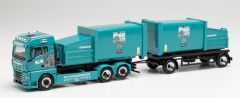 HER314152 - Camion porteur avec remorque et containers à ordures  KS CONTAINERDIENST – MAN TGX GM 6x2