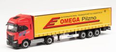 HER314527 - Camion avec remorque bâchée OMEGA PILZNO - IVECO S-Way LNG 4x2