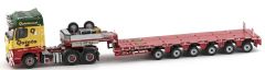 IMC32-0018 - Camion 6x4 MERCEDES BENZ Arocs Big Space et remorque 6 essieux NOOTEBOOM aux couleurs Quinto