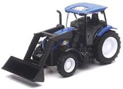 NEW32123 - Tracteur avec chargeur NEW HOLLAND T6 Dimensions:  10.5 x 4.5 x 5.5 cm