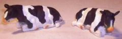 KID571872 - 2 Figurines couchées – Vaches HOLSTEIN