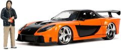 JAD33174 - Voiture avec figurine du fim Fast & Furious – MAZDA RX-7 widebody