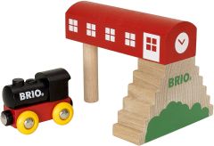 BRIO33615 - Jouet contenant 2 Pièces – Locomotive avec sa Gare