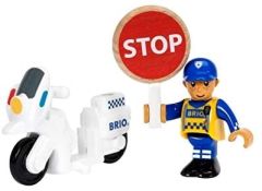 BRIO33861 - Jouet contenant 3 Pièces – Policier à moto