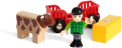 BRIO33879 - Jouet contenant 4 pièces – Vache avec son fermier