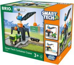 BRIO33962 - Jouet contenant 6 Pièces – Grue de chargement de containers