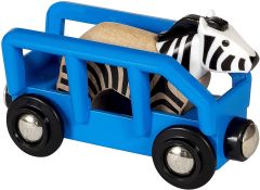 BRIO33967 - Jouet contenant 2 Pièces – Wagon avec zébre