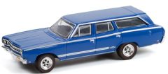 GREEN36040-B - Voiture sous blister - PLYMOUTH Satellite 1968 bleu ESTATE WAGONS
