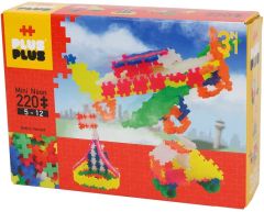 PPLS3711 - Jeu de construction 220 pièces – Coffret 3 en 1 couleurs néon