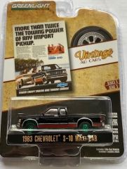 GREEN39080-EVERT - Voiture sous blister jantes verte – CHEVROLET S-10 Maxi cab 1983 VINTAGE AD CARS