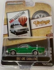 GREEN39090-FVERT - Voiture sous blister de la série AD CARS- GMC Caballero 1982 Verte