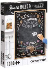 CLE39466 - Puzzle BlackBoard Coffee – 1000 Pièces