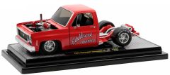 M2M-40100-HS02 - Voiture de 1976 couleur rouge - EDELBROCK EQUIPPED - CHEVROLET Cheyenne 10